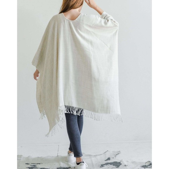MER SEA The Classic Travel Wrap Sea Salt Fringe Boho MerSea One Size OS H14278 - Picture 6 of 12